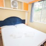 Double bed in Classic mobile home