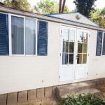 Front door of Classic mobile home