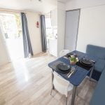 toscana-holiday-village-comfort-accom-2 Dining area in Comfort mobile home